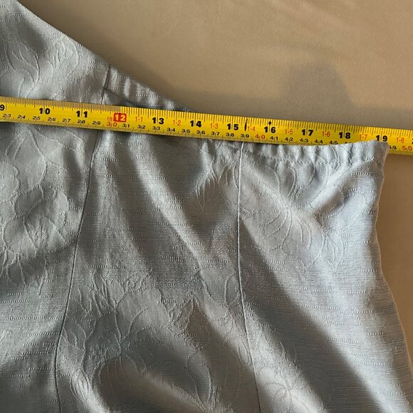 Tommy Bahama Ice Blue Midi Silk Dress Sz 16 - Picture 8 of 9